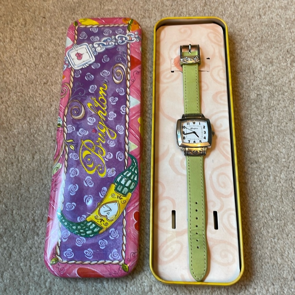 Brighton Women's Watch with Green Strap